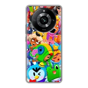 Чехол для Realme 11 Pro Бравл Старс (VPrint) (Герої Бравл Старс)