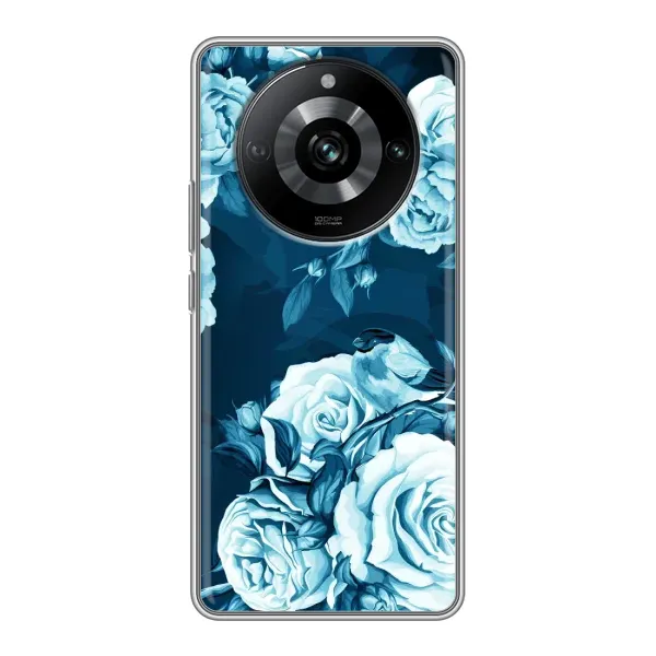 Чехол с принтом «Голубые Бутоны» для Realme 11 Pro