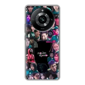 Чехол Гра в кальмара для Realme 11 Pro (Коллаж Игра кальмара)