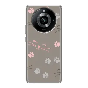 Чохол з малюнком кіт на Realme 11 Pro (Лапи і вуса)