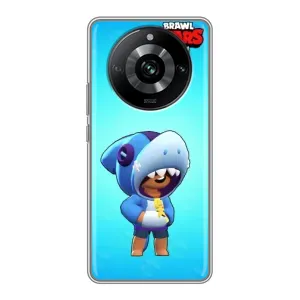 Чехол для Realme 11 Pro Бравл Старс (VPrint) (Леон акула)