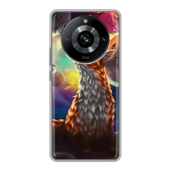 Чехол с принтом «Лисица в космосе» для Realme 11 Pro