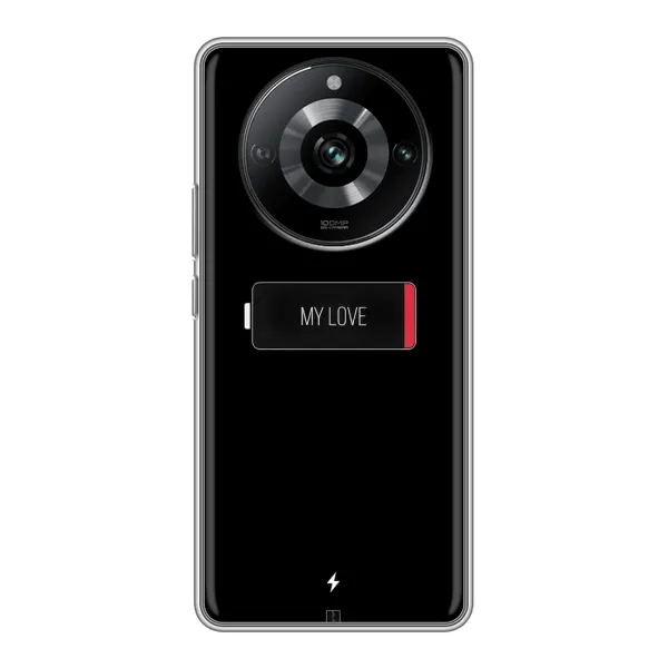 Чехол с принтом «Love battery» для Realme 11 Pro