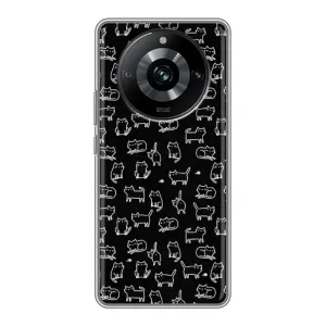 Чохол з принтом для Realme 11 Pro (AlphaPrint) Модні коти (Маленькі котики)