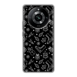 Новогодние, Праздничные Чехлы для Realme 11 Pro - 2024 год (Новогодний фон)