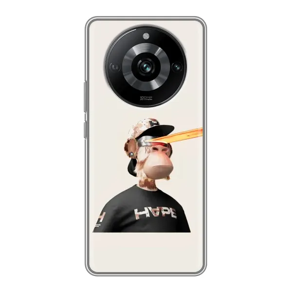 Чохол з принтом «мавпа NFT в окулярах» для Realme 11 Pro