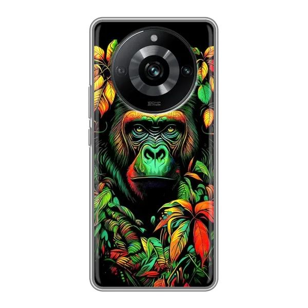 Чехол с принтом «Обезьяна в тропиках» для Realme 11 Pro