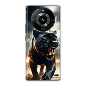 Чехол с картинкой «Хищники» для Realme 11 Pro (Черная пантера)