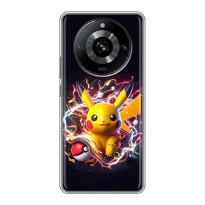 Чохол з Пікачу на Realme 11 Pro (Пікачу з м'ячем)