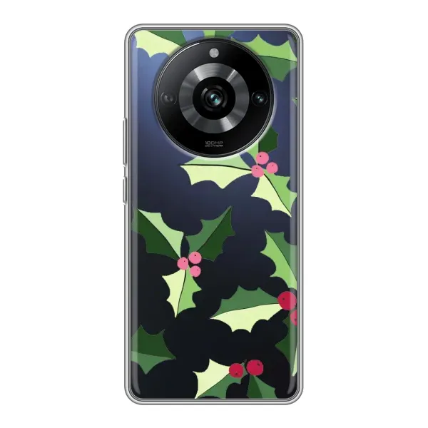 Чехол с принтом «Рождественский фон» для Realme 11 Pro
