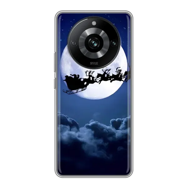 Чехол с принтом «Санта - луна» для Realme 11 Pro