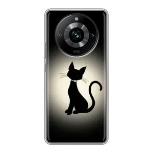 Чохол з принтом для Realme 11 Pro (AlphaPrint) Модні коти (Силует котика)