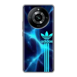 Чехлы Адидас для Realme 11 Pro (AlphaPrint) (Синий Адидас)