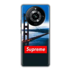 Чеохол для Realme 11 Pro з картинкою Supreme (AlphaPrint) (Стиль Supreme)