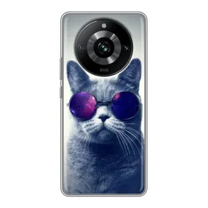 Чохол з принтом для Realme 11 Pro (AlphaPrint) Модні коти (Стильний кіт)