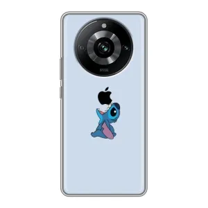 Чехол с принтом Стич на Realme 11 Pro (Stitch apple)