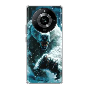 Чехол с картинкой «Хищники» для Realme 11 Pro (Полярный медведь)