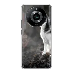 Чохол з Хаскі Realme 11 Pro - (AlphaPrint) (Вірний собака)