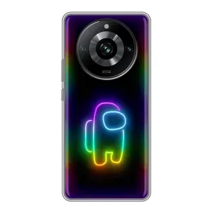 Чехол Амонг Ас для Realme 11 Pro (AlphaPrint) (Яркий скин)
