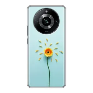 Чохли з квітами для Realme 11 Pro (VPrint) (Жовта квітка)
