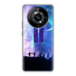 Чехлы BTS для Realme 11 (AlphaPrint) (Army BTS)
