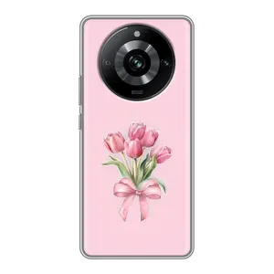 Чохол з розовим принтом для Realme 11 (Букет квітів)