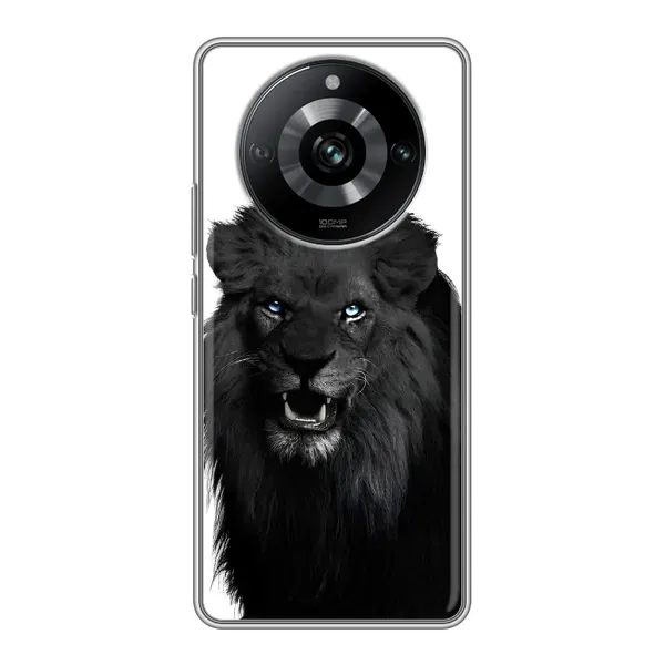 Чехол с принтом «Черный ЛЕВ» для Realme 11