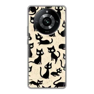 Чохол з малюнком кіт на Realme 11 (Чорні коти)