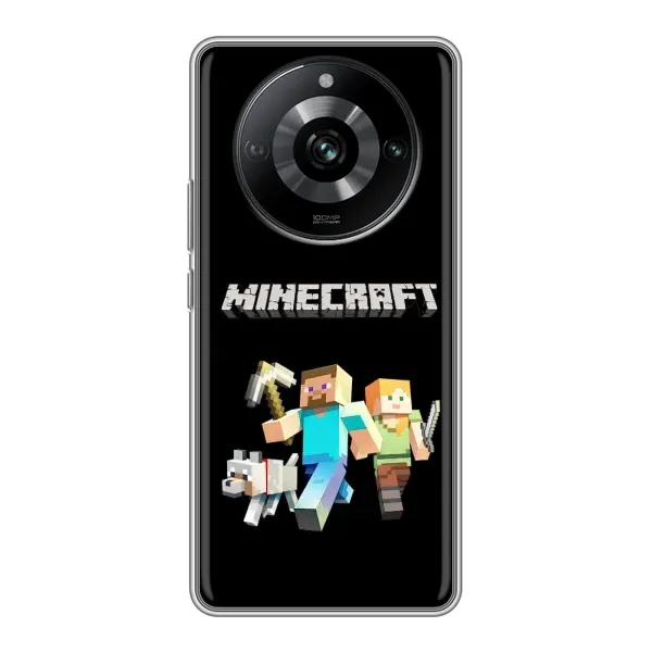 Чехол с принтом «герои Minecraft» для Realme 11 Чехол с принтом «герои Minecraft» для Realme 11