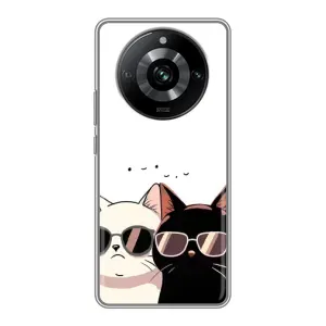 Чохол з малюнком кіт на Realme 11 (Коти в окулярах)