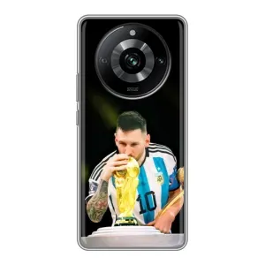 Чехлы для Realme 11 (Leo чемпион) (AlphaPrint) (Кубок Месси)