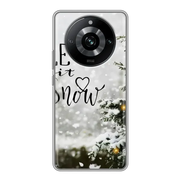 Чехол с принтом «Let it snow» для Realme 11 Чехол с принтом «Let it snow» для Realme 11