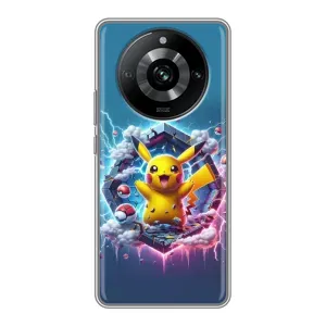 Чехол с Пикачу на Realme 11 (Лого Пикачу)
