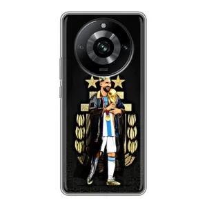 Чехлы для Realme 11 (Leo чемпион) (AlphaPrint) (Месси Король)