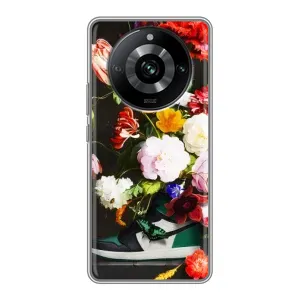 Бренднові Чохли для Realme 11 - (PREMIUMPrint) (Nike цветы)