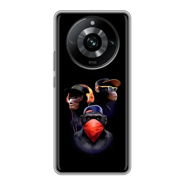 Чохол з принтом «Три мавпи» для Realme 11