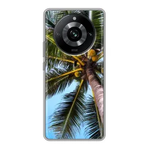 Силиконовый чехол с КАРТИНКАМИ лето для Realme 11 (AlphaPrint) (Пальма)