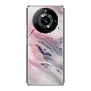 Мраморный чехол на Realme 11 (VPrint) (Пурпурный Мрамор)
