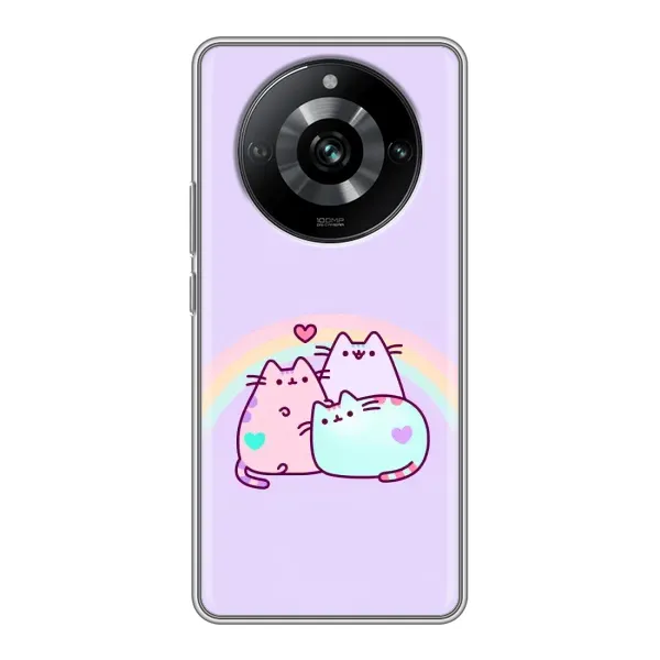 Чехол с принтом «Радужные котики» для Realme 11 Чехол с принтом «Радужные котики» для Realme 11
