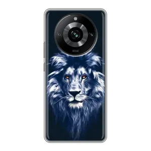 Чехол со Львом для Realme 11 (VPrint) (Синий Лев)