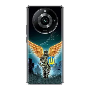 Чехлы с картинкой ЗСУ для Realme 11 (AlphaPrint) (Солдат ЗСУ)