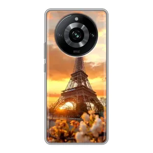 Чехол Эйфелева Башня для Realme 11 - (AlphaPrint) (Солнечная башня)