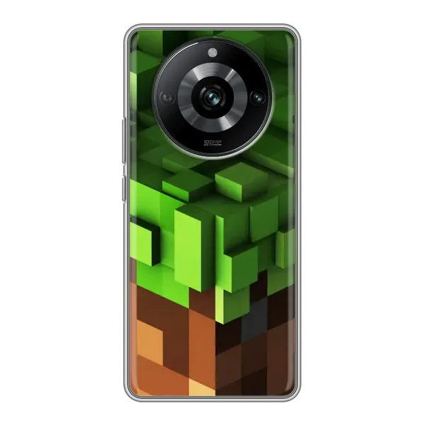 Чехол с принтом «текстура Майнкрафт» для Realme 11 Чехол с принтом «текстура Майнкрафт» для Realme 11