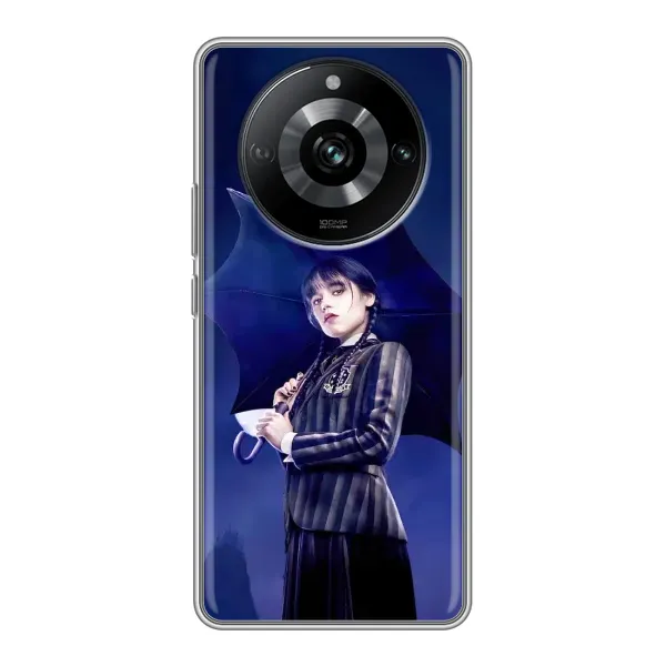 Чехол с принтом «Уэнздей с зонтом» для Realme 11 Чехол с принтом «Уэнздей с зонтом» для Realme 11