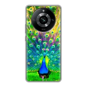 Чехол с птицами на Realme 11 (VPrint) (Яркий Павлин)