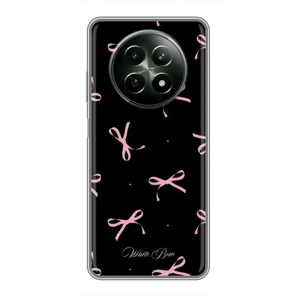 Чехол с принтом «Банты на черном» для Realme 12 5G