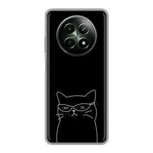 Чохол з малюнком кіт на RealMe 12 5G (Байдужий кіт)