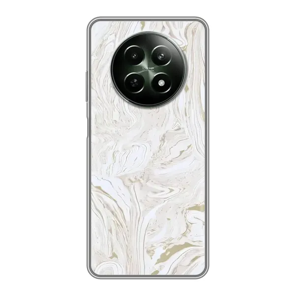 Чехол с принтом «Белый мрамор» для Realme 12 5G