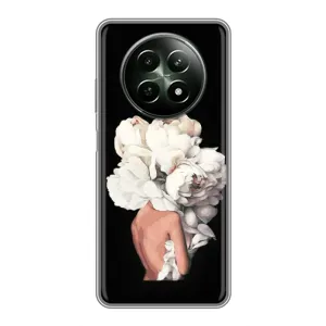 Чехлы (ART) Цветы на RealMe 12 5G (VPrint) (Білі квіти)