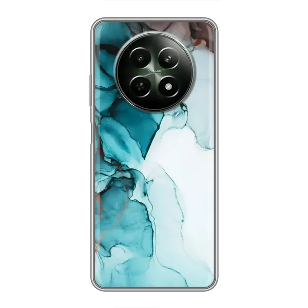 Чехол с принтом «Бирюзовый мрамор» для Realme 12 5G Чехол с принтом «Бирюзовый мрамор» для Realme 12 5G